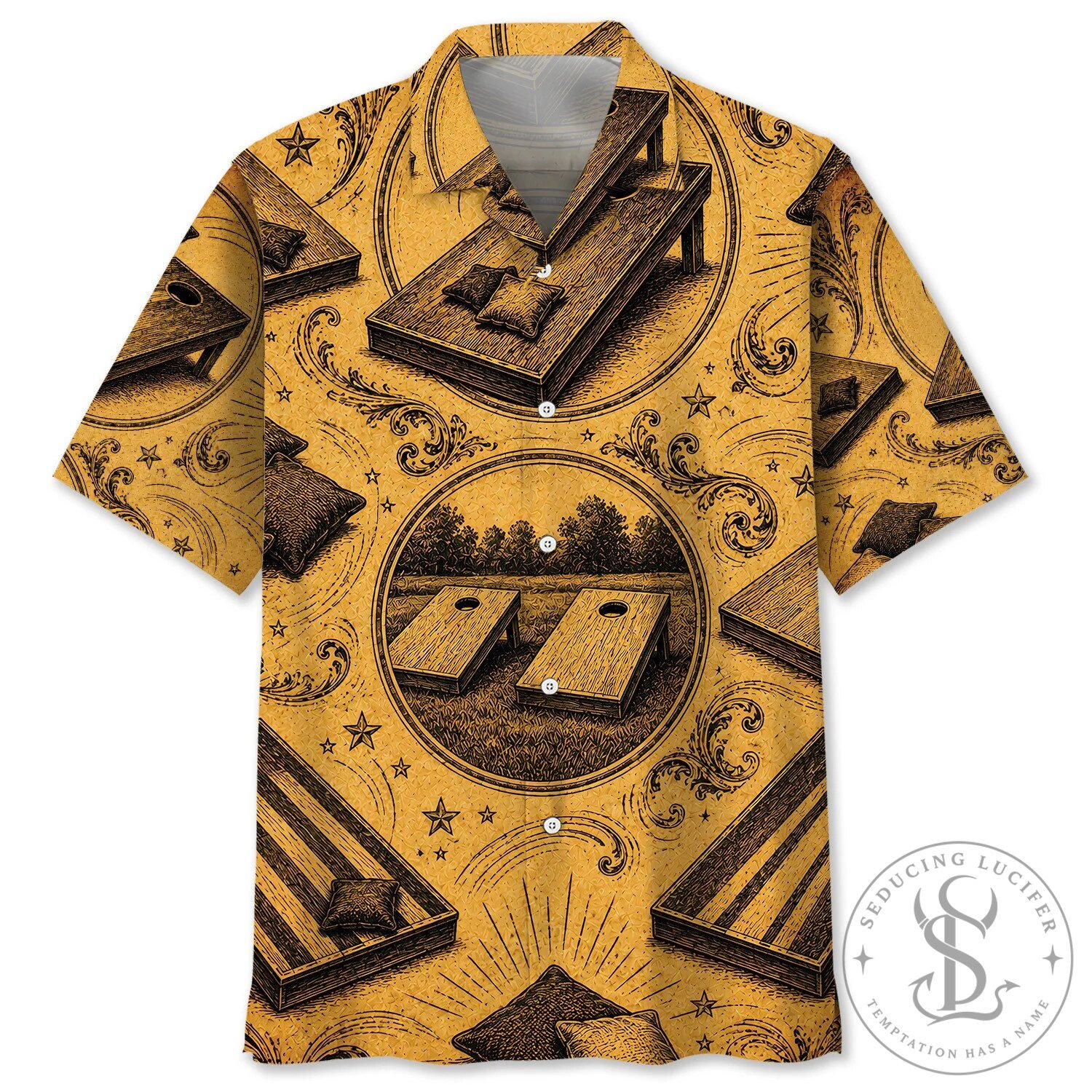 Vintage Cornhole Game Boards And Beanbags Hawaiian Shirt 2 Vintage Cornhole Game Boards And Beanbags Hawaiian Shirt