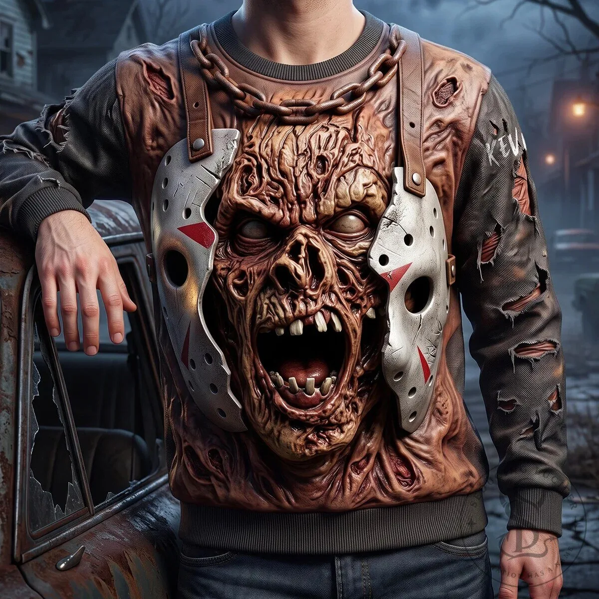 Halloween Lover Jason Voorhees Horror Movie Monster Sweatshirt