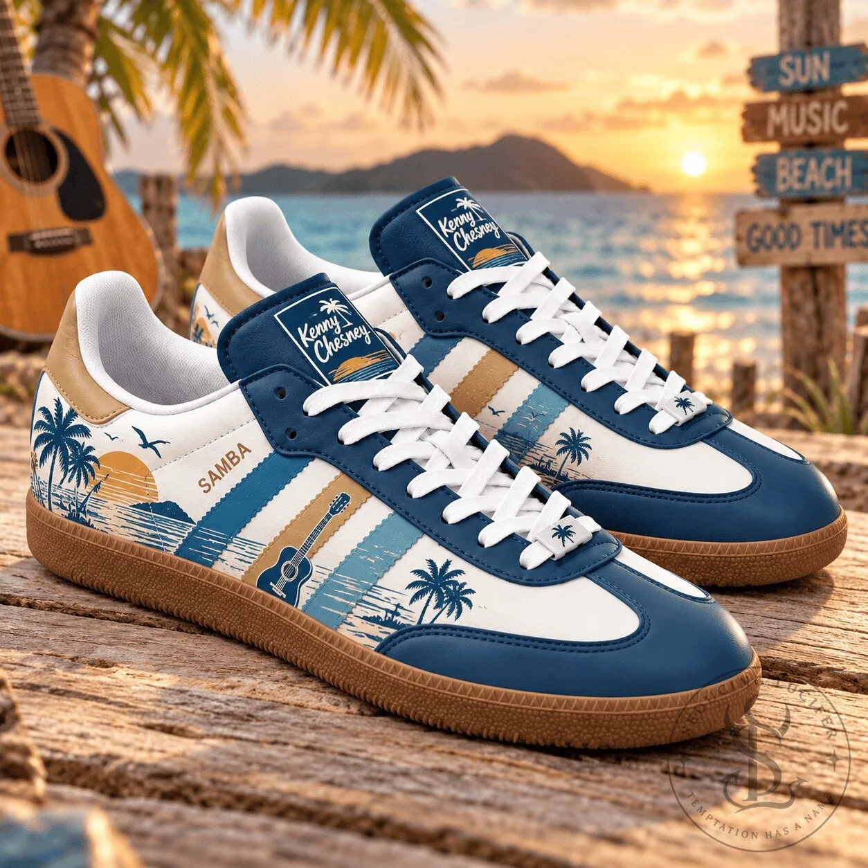 Kenny Chesney Tropical Sunset Beach Style Samba Shoes 4 Kenny Chesney Tropical Sunset Beach Style Samba Shoes