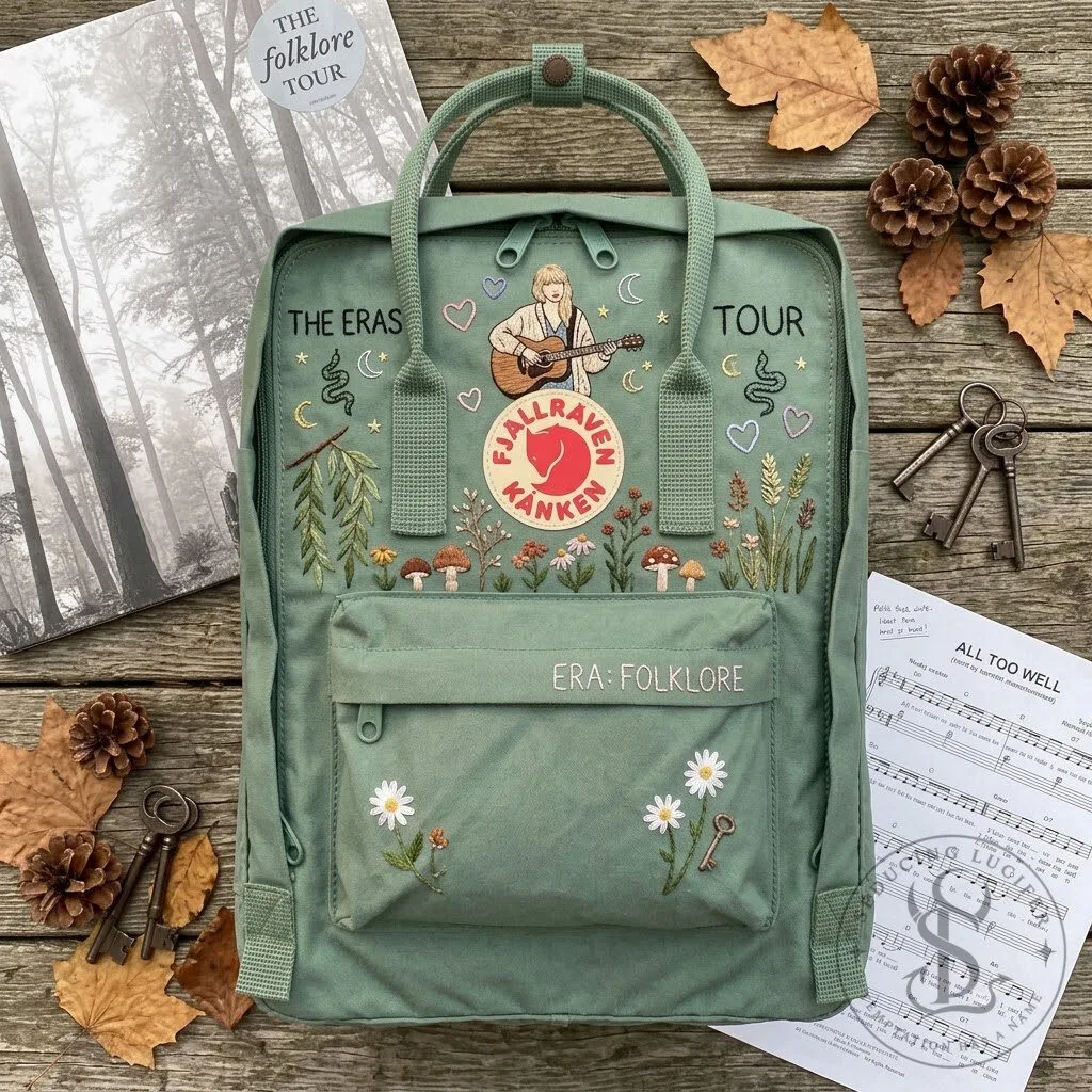 Taylor Swift The Eras Tour Embroidered Pink Backpack 11 Taylor Swift The Eras Tour Embroidered Pink Backpack