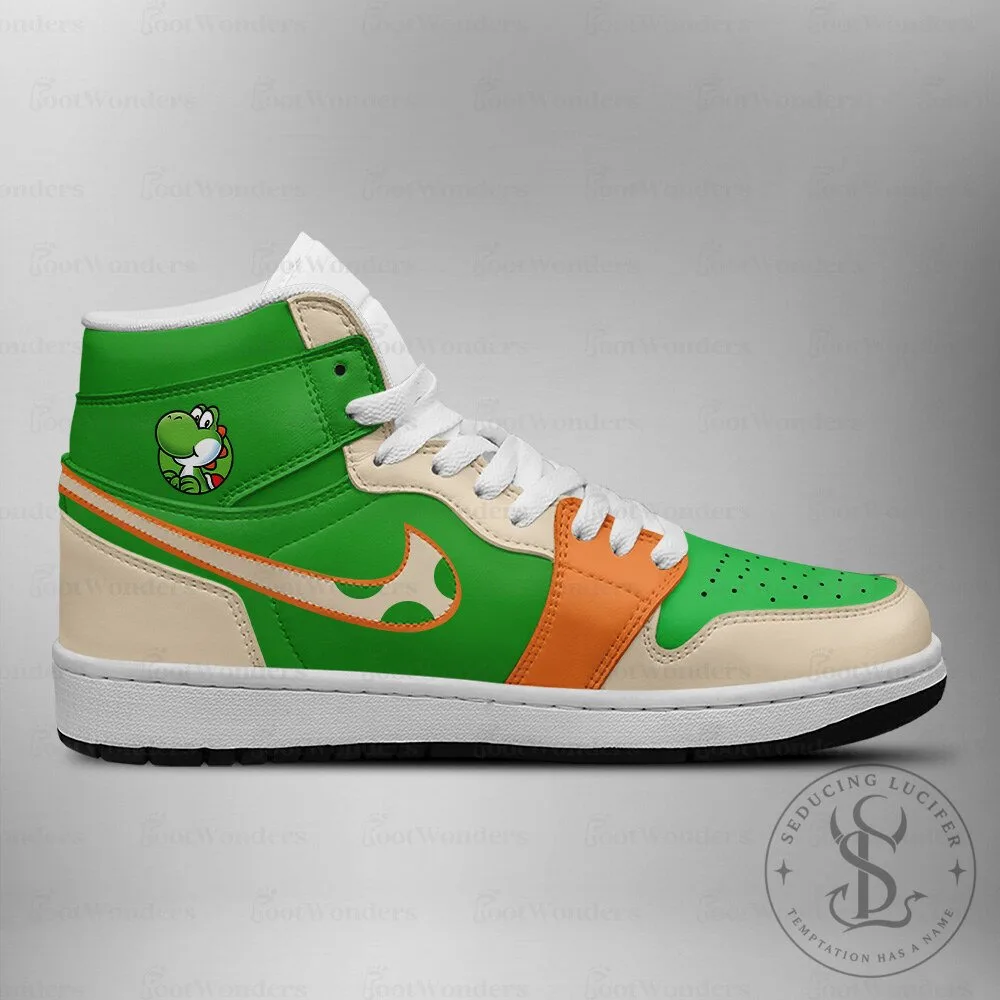 Yoshi Super Mario Brothers High-Top Sneakers 8 Yoshi Super Mario Brothers High-Top Sneakers