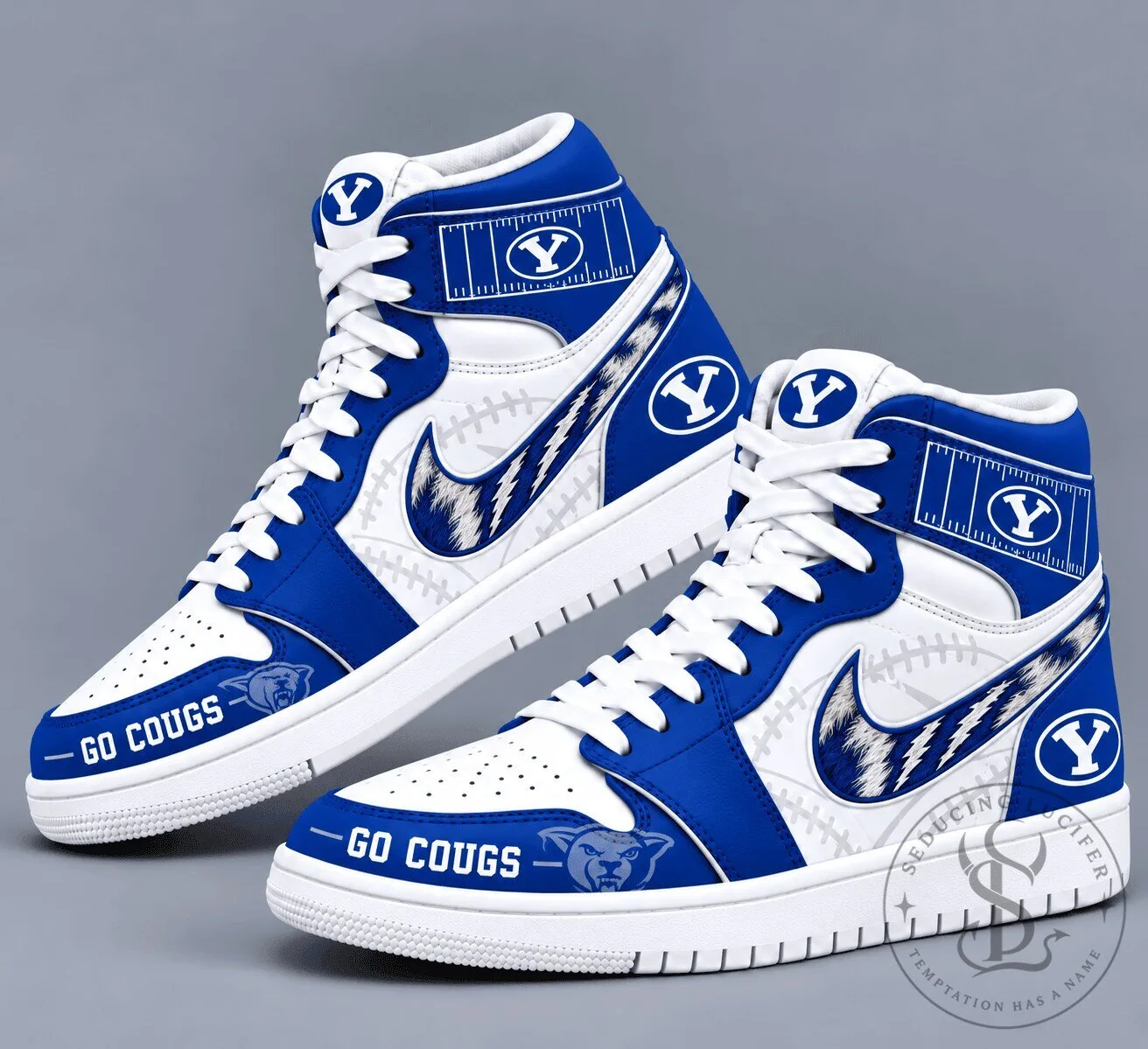 Brigham Young University Cougars Team Spirit High Top Sneakers