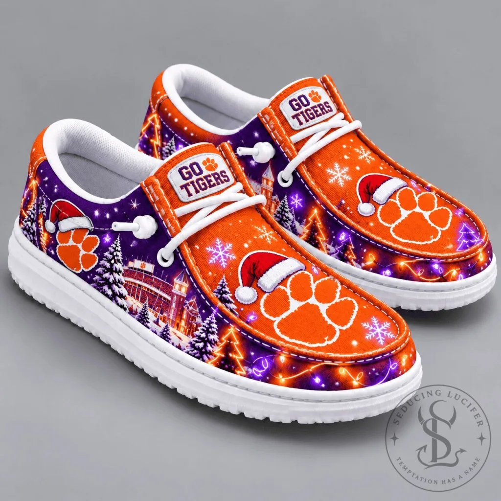 Clemson Tigers Christmas Spirit Holiday Shoes Clemson Tigers Christmas Spirit Holiday Shoes