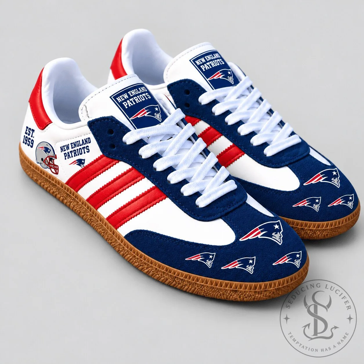 New England Patriots NFL Team Spirit Heritage Samba Shoes