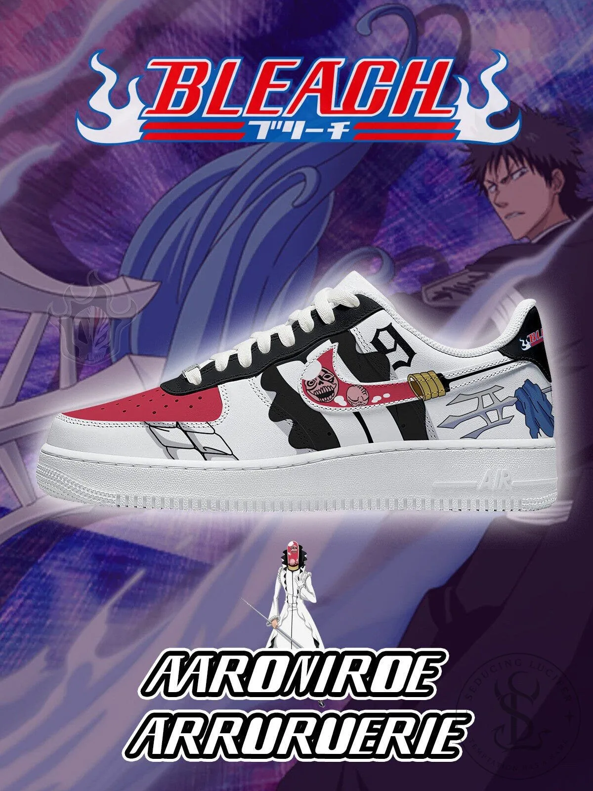 Bleach Aaroniero Arruruerie Anime Custom Printed Sneakers
